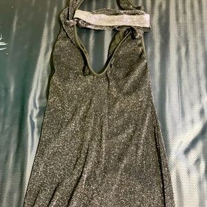 Black sparkly mini dress